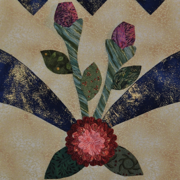 Ruched Mums on the Border